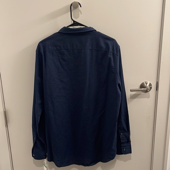 Michael Kors Navy Button Down - Picture 3 of 4